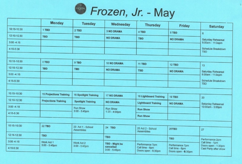 frozen may